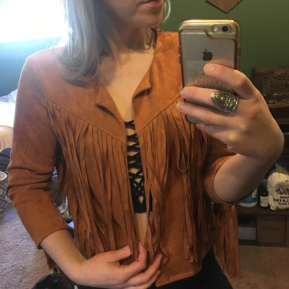 Suede Fringe Jacket - Picture 5 of 6